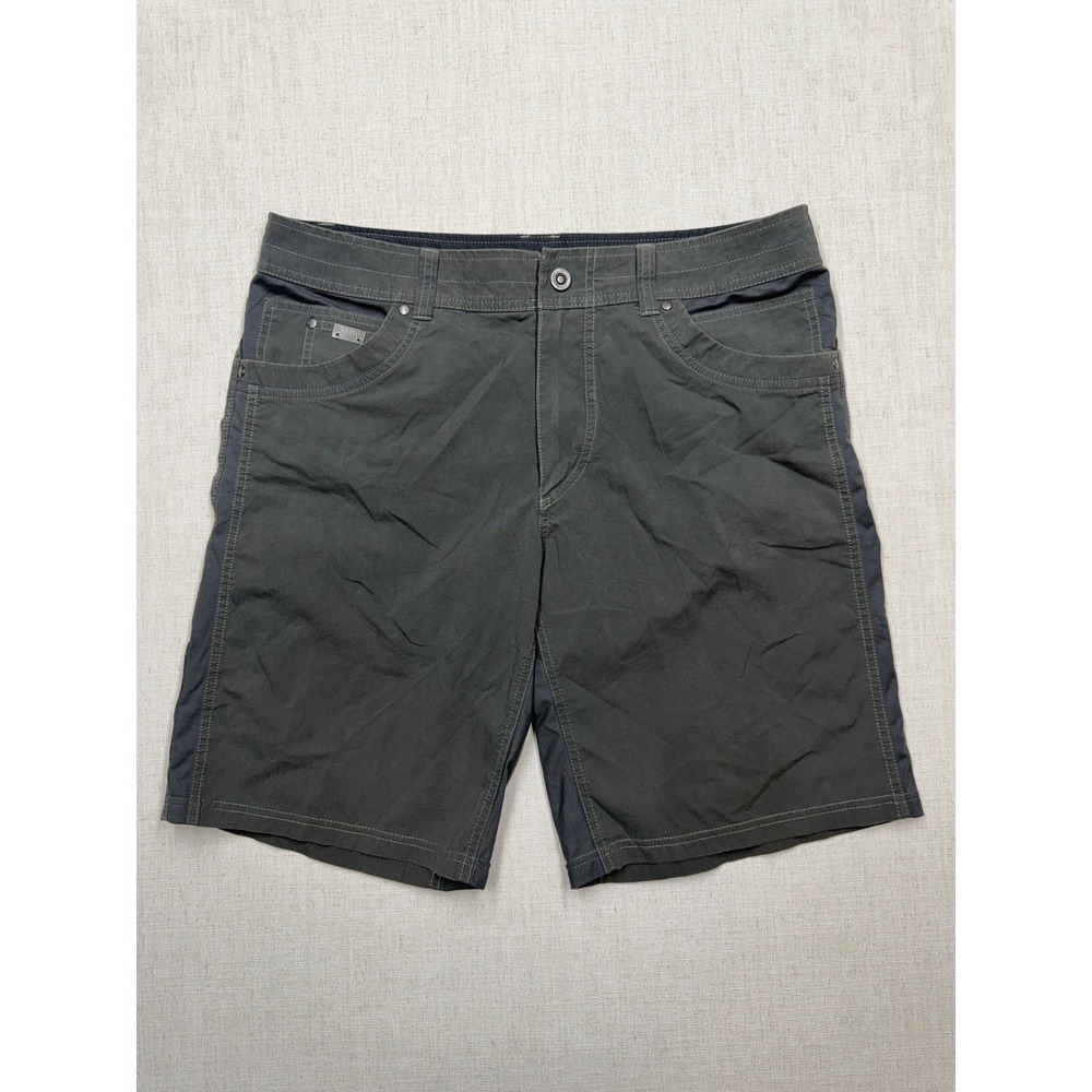 Kuhl Renegade Cargo Shorts Mens 36 Gray Hiking Outdoor Stretch Utility Pocket
